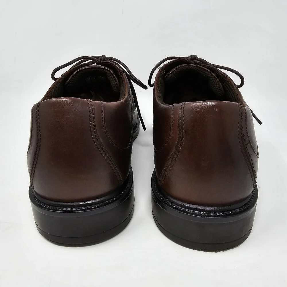 Nunn Bush Denali Waterproof Leather Comfort Shoes Gel Brown Oxfords Size 9.5‎